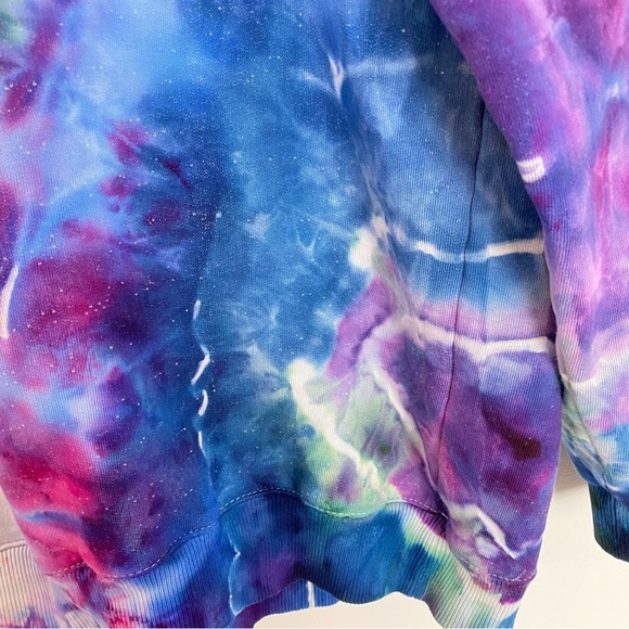 Handmade Tie Dye Sweatshirt Mens Size XL Unisex Upcycled Pullover One Of A Kind - Picture 6 of 11